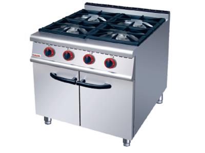 燃气四头煲仔炉带柜座